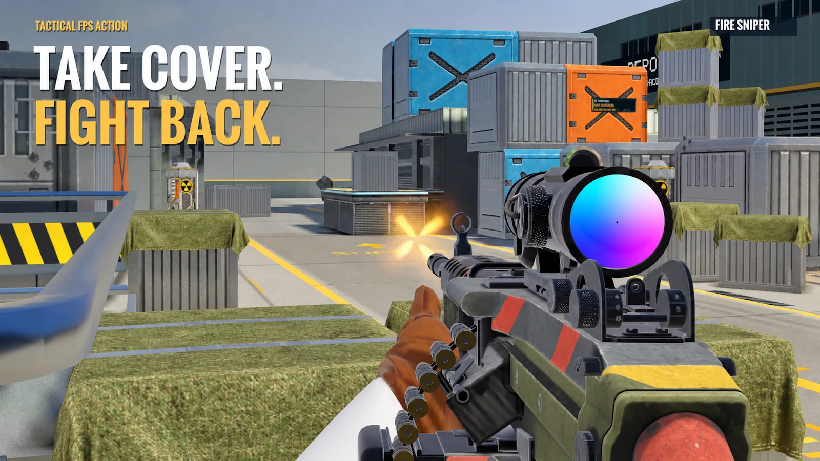 Take cover in an industrial battlefield