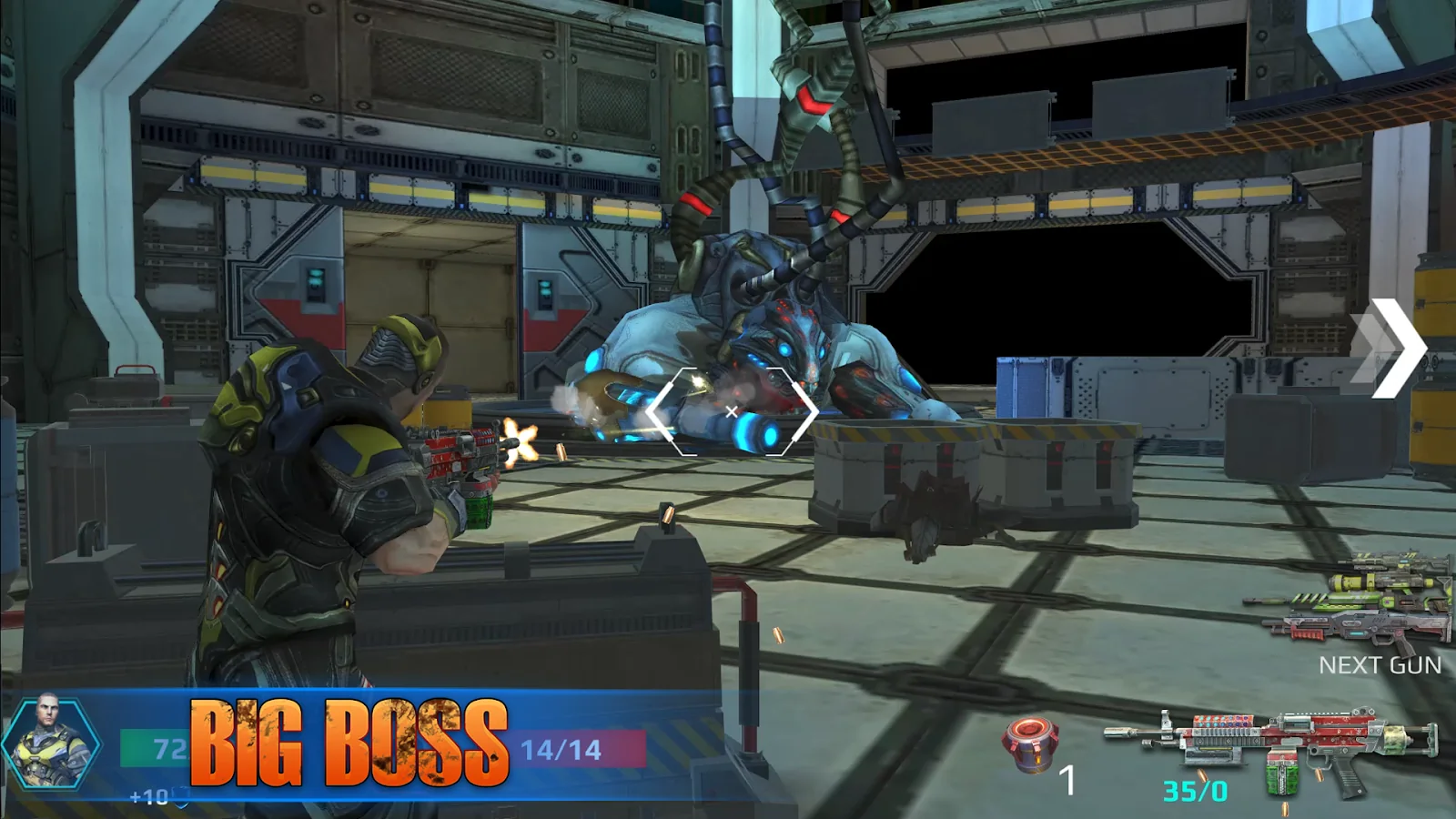 Face a powerful enemy boss